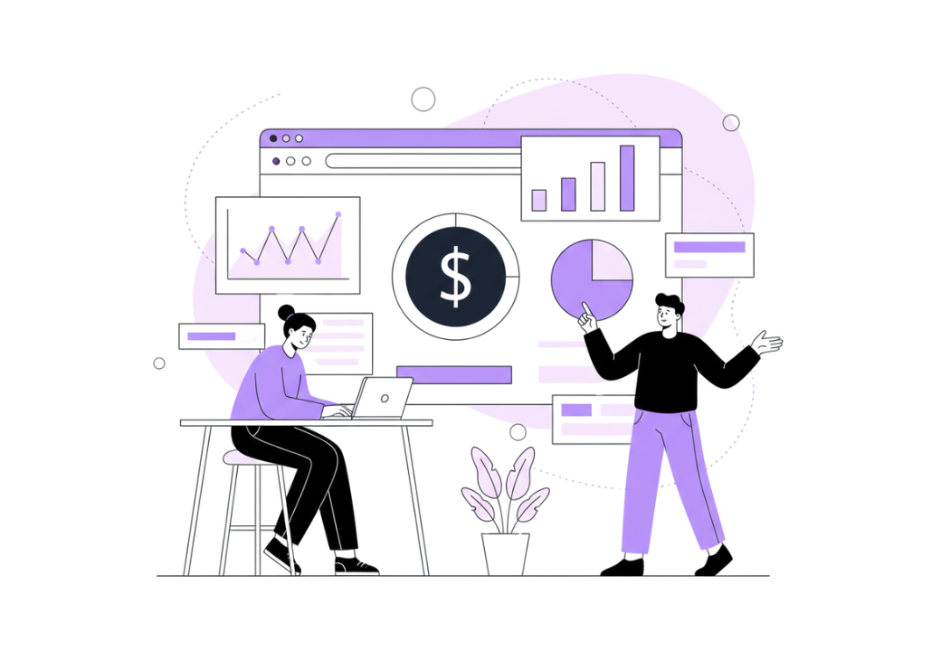 Charts and planning illustration